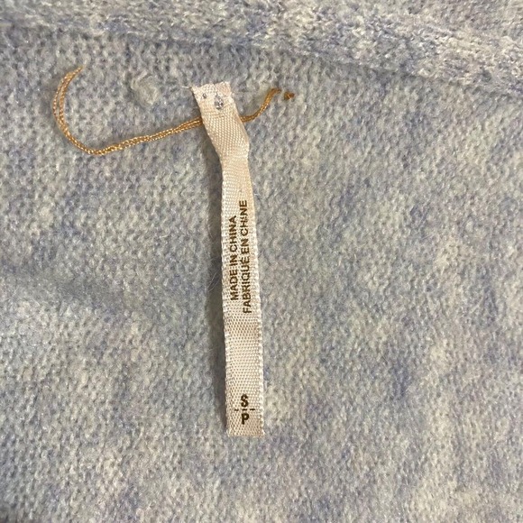 Free People Waterfall Cardigan Open Front Cozy Knit Sweater Drape Size S - Picture 4 of 6